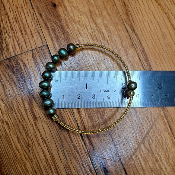 Set of six bracelets ✨️ Stretchy beaded bracelets with faux freshwater pearls - Picture 7 of 7